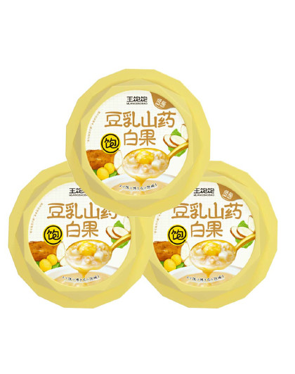 王饱饱厚椰汁啵啵豆乳小饱碗燕麦碗即食麦片下午茶甜品