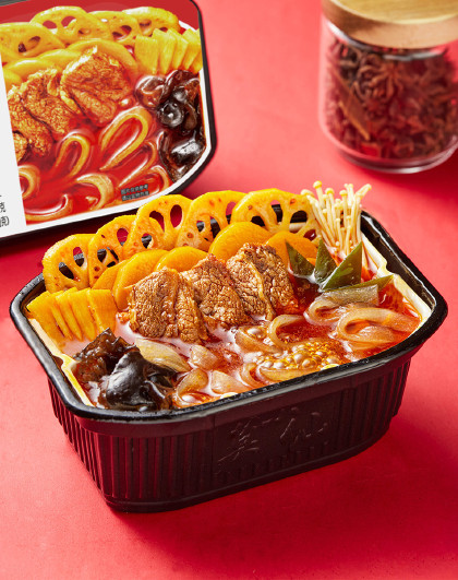 麻辣牛肉自热火锅390g*5盒自煮自热小火锅方便速食冲泡即食