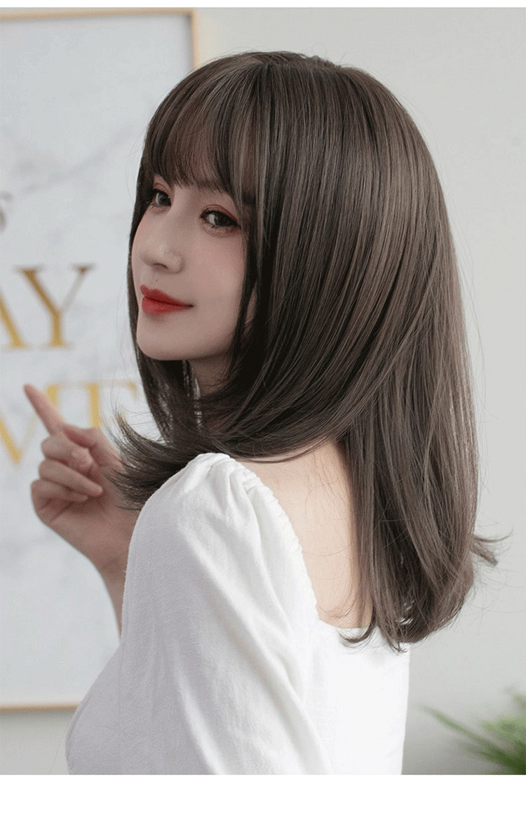【气质 锁骨发】假发女中长发全头套 圆脸修脸仿真人
