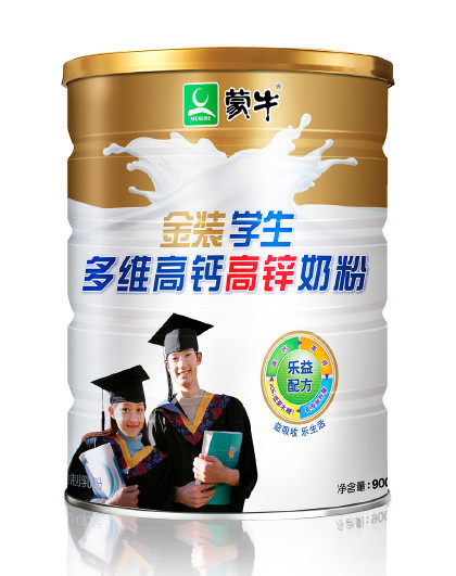 【官方溯源】金装男女小中学生奶粉高钙高锌奶粉900g/罐