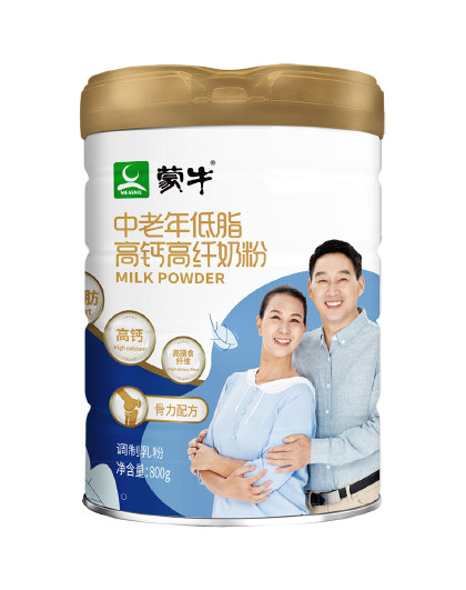 【轻脂骨力】低脂中老年骨力配方多维高纤奶粉800g+拍2配盒