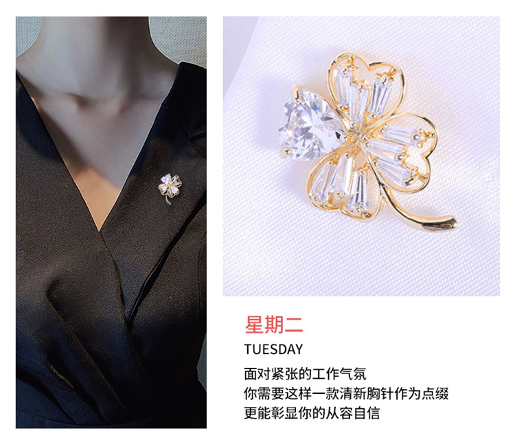 【节日礼物】精致轻奢胸针套装女士西服领针简约丝巾扣六件套