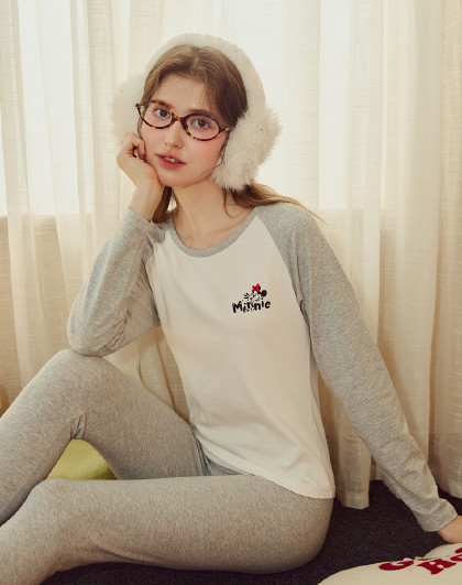 【米奇系列】女秋衣裤套装棉氨纶保暖内衣女士秋衣秋裤青少年秋衣