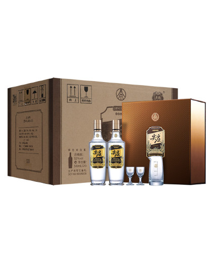 尖庄新品高光礼盒5套52度 500mL*10瓶整箱装浓香白酒