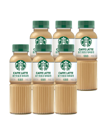 送礼 星选瓶装低脂拿铁咖啡饮料270ml提神下午茶即饮咖啡