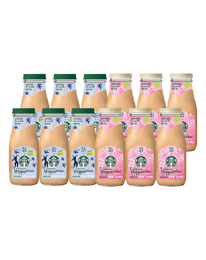 送礼 星冰乐摩卡/咖啡即饮混合提神咖啡饮料12瓶