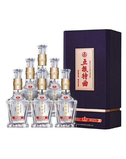 股份 五粮特曲 紫金花开 浓香型白酒 52度500ml*6瓶