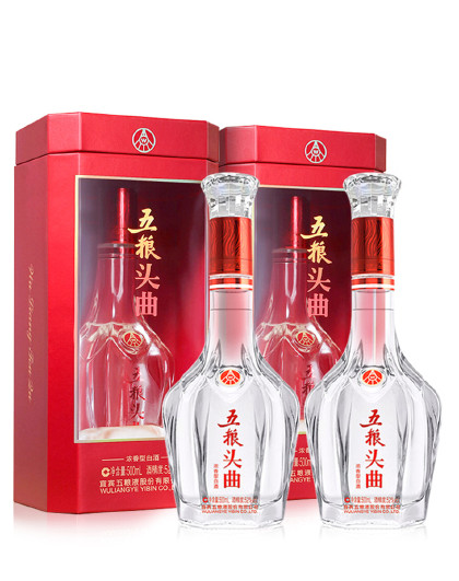 股份 五粮头曲 鸿运当头 浓香型白酒 52度500ml*2瓶