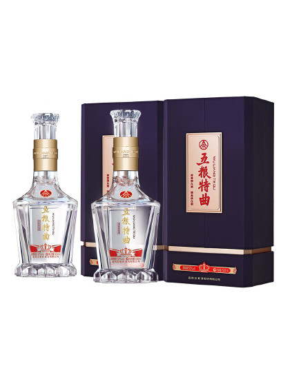 股份 五粮特曲 紫金花开 浓香型白酒 52度500ml*2瓶