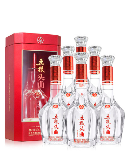 股份五粮头曲 鸿运当头 浓香型白酒52度500ml*6瓶宴请