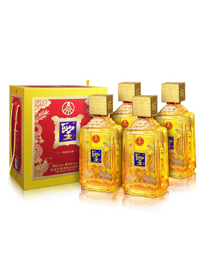 股份 圣酒琥珀金 浓香型白酒 52度500ml*4瓶礼盒装