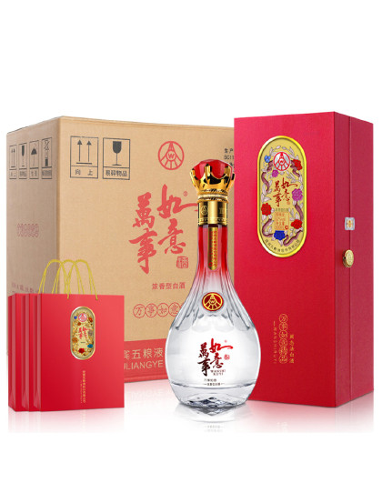 股份 万事如意精品52度500ml*6瓶浓香型白酒 礼盒送礼