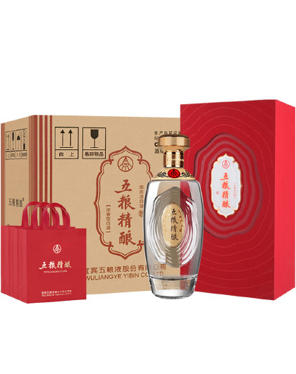 股份 五粮精酿珍酿52度500ml*6瓶 固态法浓香型白酒