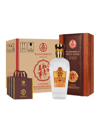 股份 万事如意纯雅42度500ml*6瓶浓香型白酒 礼盒送礼