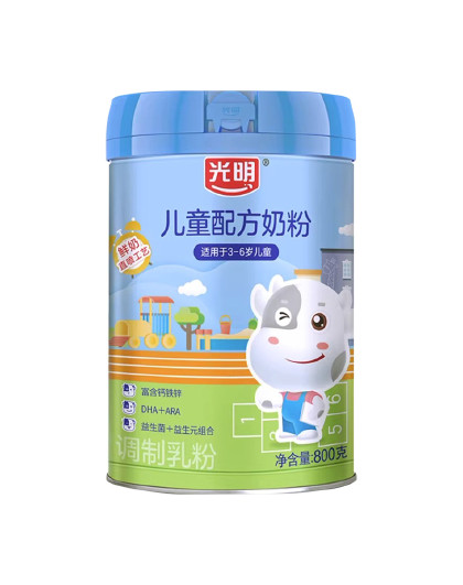 儿童 青少年高钙铁锌 生牛乳配方营养奶粉 800g/罐
