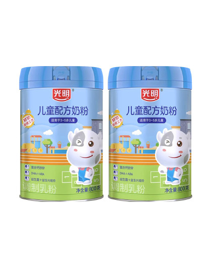 儿童 青少年高钙铁锌 生牛乳配方营养奶粉 800g/罐