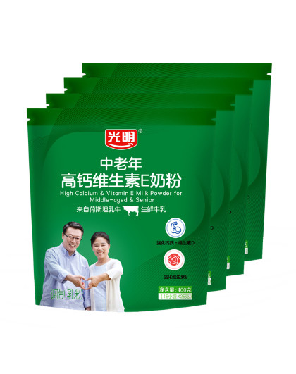 礼盒 高钙维生素E调制奶粉 成人中老年 无蔗糖早餐奶粉