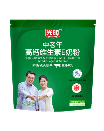 礼盒 高钙维生素E调制奶粉 成人中老年 无蔗糖早餐奶粉
