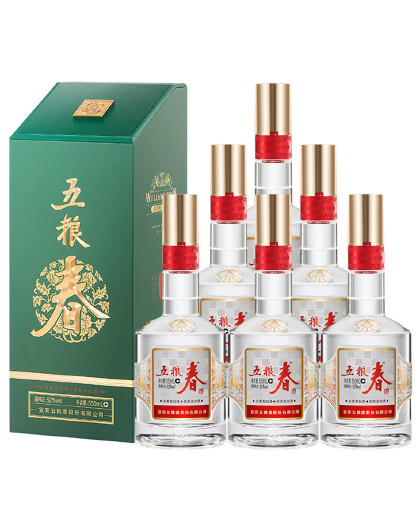 五粮液股份 五粮春二代春菁萃52度550ml整箱 浓香型白酒