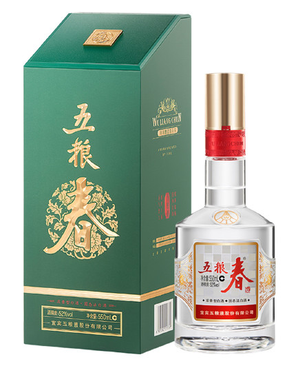 五粮液股份 五粮春二代春菁萃52度550ml整箱 浓香型白酒
