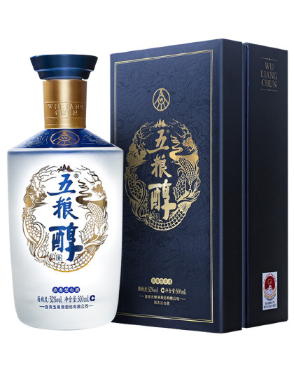 五粮液股份 五粮醇醇香商务蓝52度500ml整箱 浓香型白酒