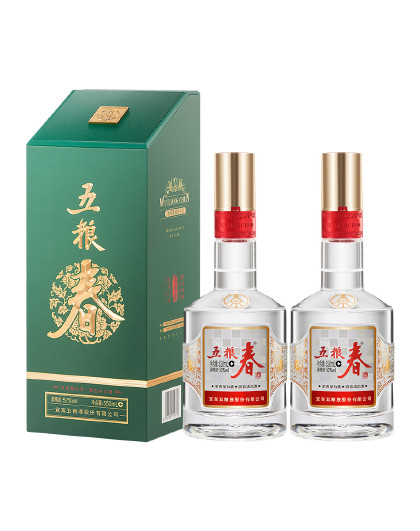 五粮液股份 五粮春二代春菁萃52度550ml整箱 浓香型白酒