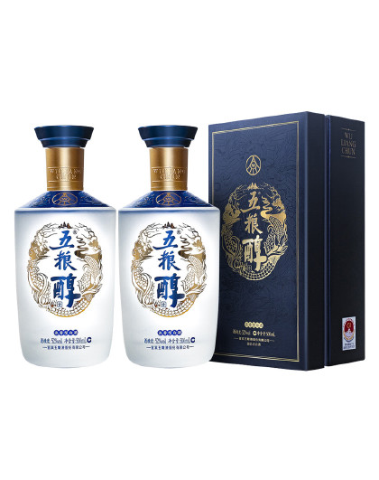 五粮液股份 五粮醇醇香商务蓝52度500ml整箱 浓香型白酒