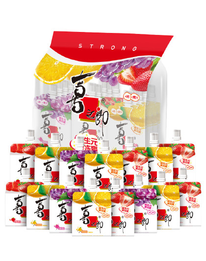 益生元果冻爽100克*15支水果芬芳清爽口味儿童成人休闲零食