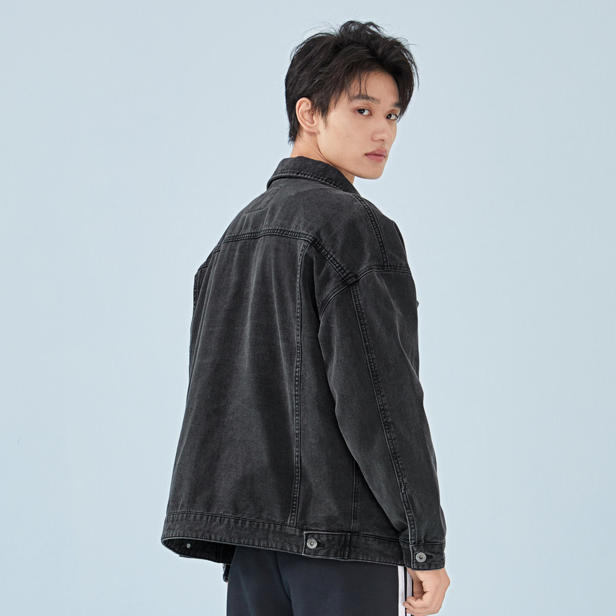 经典版型 基础百搭森马2019春季男士牛仔外套牛仔夹克男