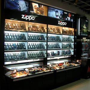 芝宝(zippo)品牌橱窗