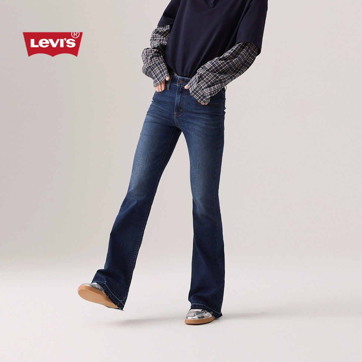 LEVI'S Levi's李维斯女士美式复古休闲通勤简约气质726高腰喇叭牛仔裤