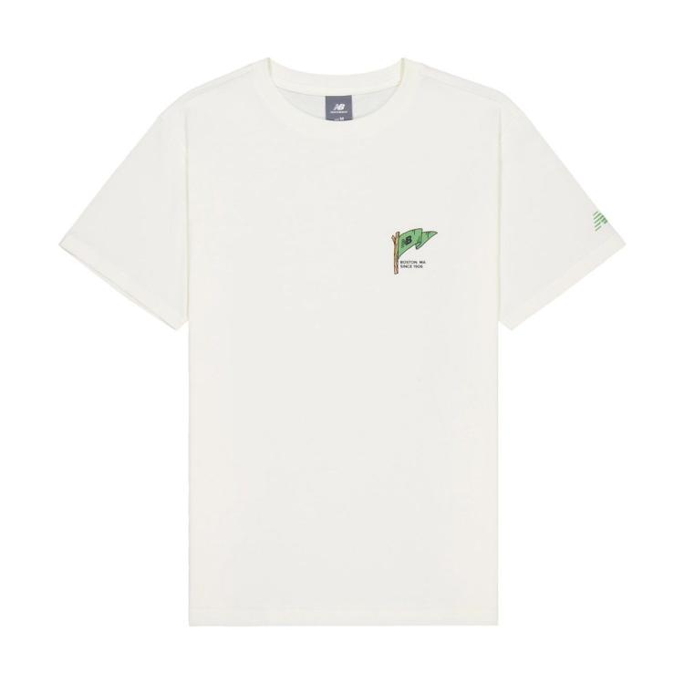 New Balance Nb官方正品24夏季男士百搭休闲运动短袖t恤amt41361 In White