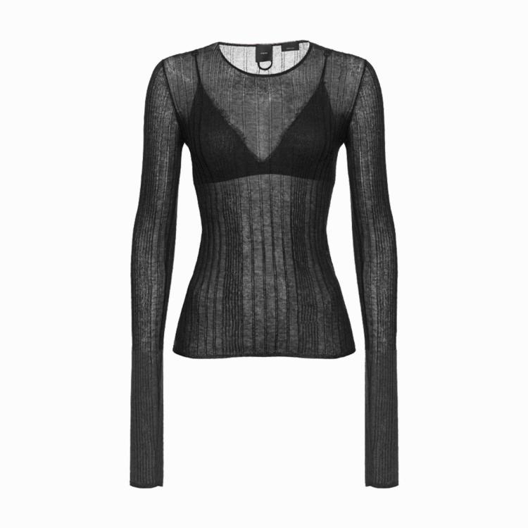 PINKO PINKO 条纹透视针织衫
