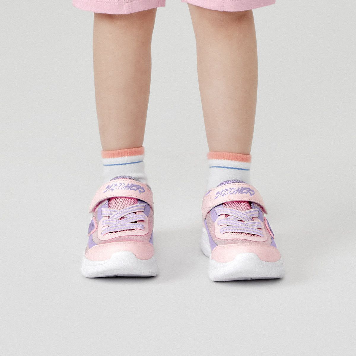 女小童|网面透气软底轻质小童鞋魔术贴女童鞋运动鞋跑步鞋夏季