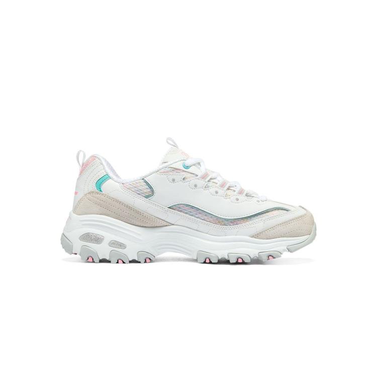 斯凯奇 【甜美拼接】女鞋轻质老爹鞋休闲鞋休闲运动鞋小白鞋女增高春夏季