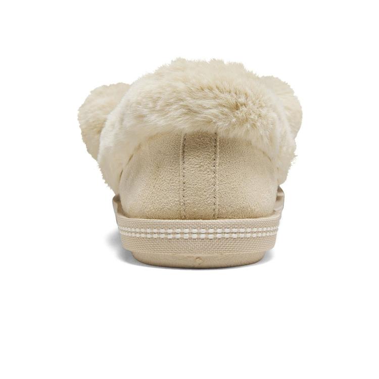 斯凯奇 【加绒保暖】女鞋休闲鞋乐福鞋浅口单鞋柔软舒适蝴蝶结冬季