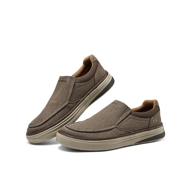 SKECHERS 斯凯奇 【舒适柔软】男鞋一脚蹬男休闲鞋防滑耐磨舒适透气春秋季