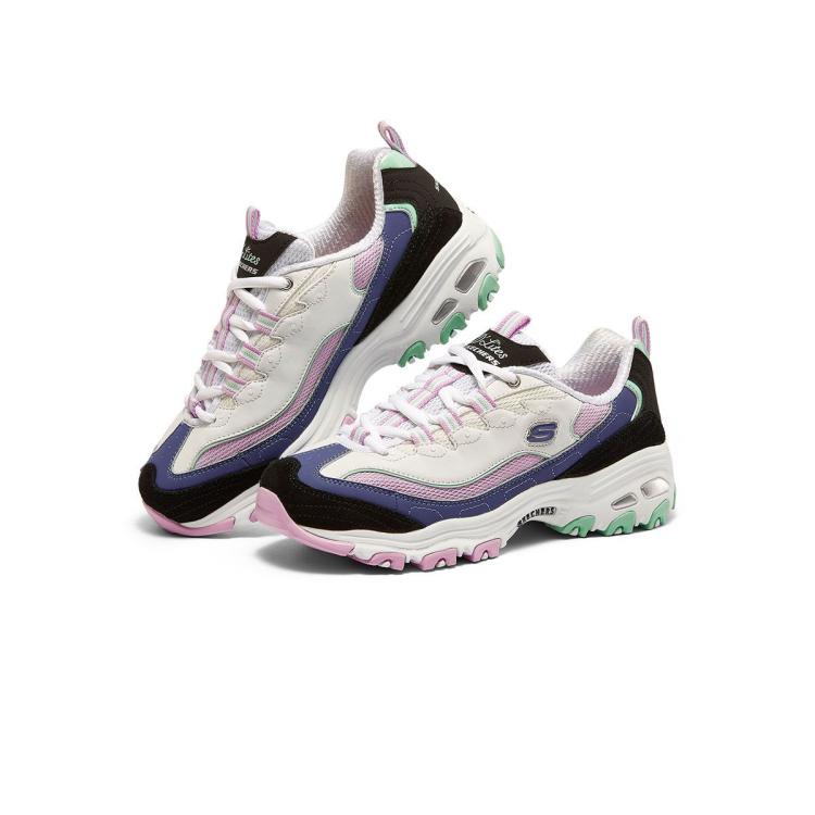 斯凯奇 【D'LITES熊猫鞋】女鞋学院女老爹鞋女运动休闲鞋缓震秋冬