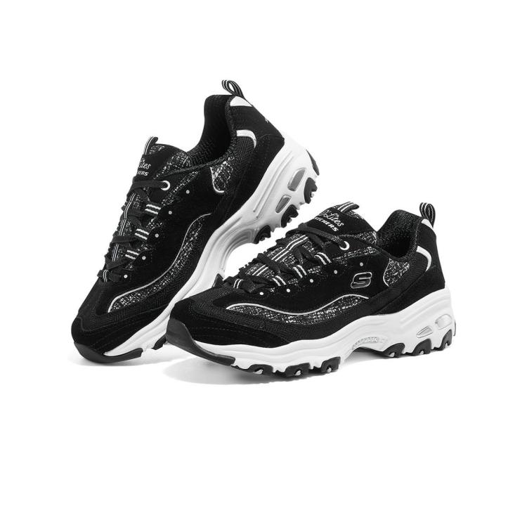 斯凯奇 【经典熊猫鞋】女鞋轻质休闲鞋缓震休闲运动鞋女老爹鞋春夏季