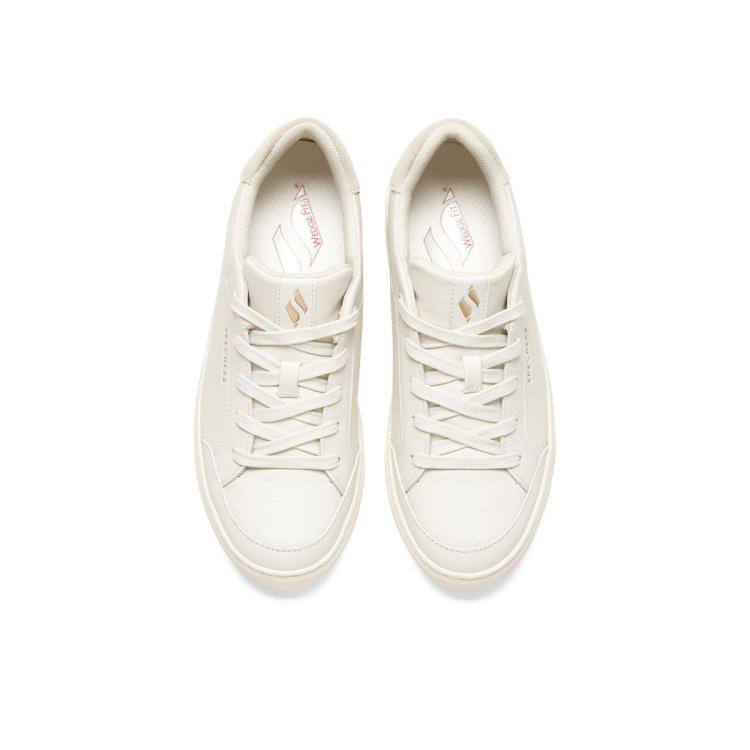 斯凯奇 【质感皮面】女鞋小白鞋简约纯色复古板鞋女休闲鞋百搭舒适春夏季