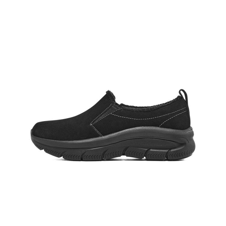 斯凯奇 【加绒保暖】女鞋通勤鞋舒适棉鞋一脚蹬健步鞋休闲鞋冬季