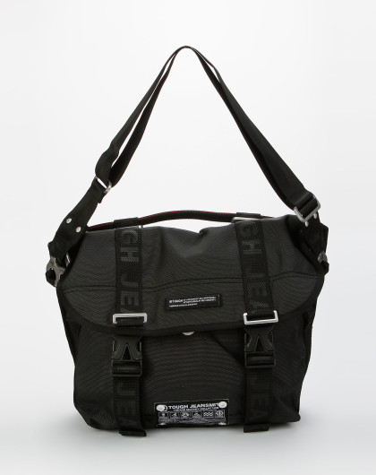 tough-配件专场男款黑灰色时尚单肩包04141-blk_唯品会