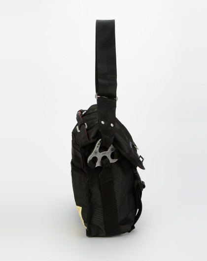 tough-配件专场男款黑灰色时尚单肩包04141-blk_唯品会