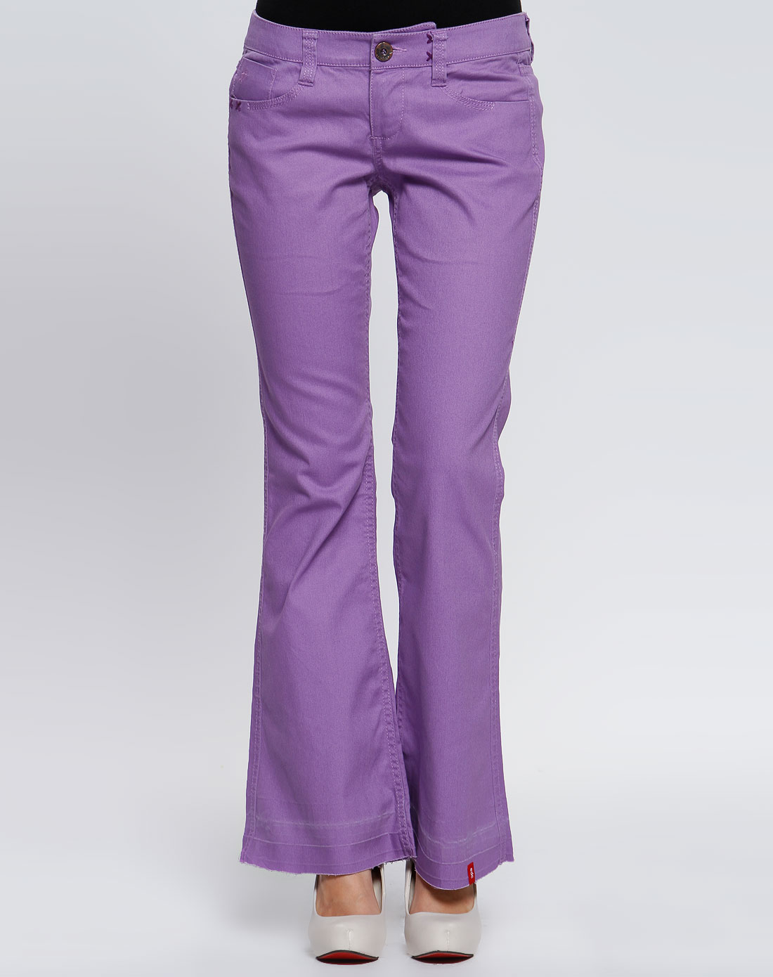 edc esprit 女款淡紫色休闲长裤