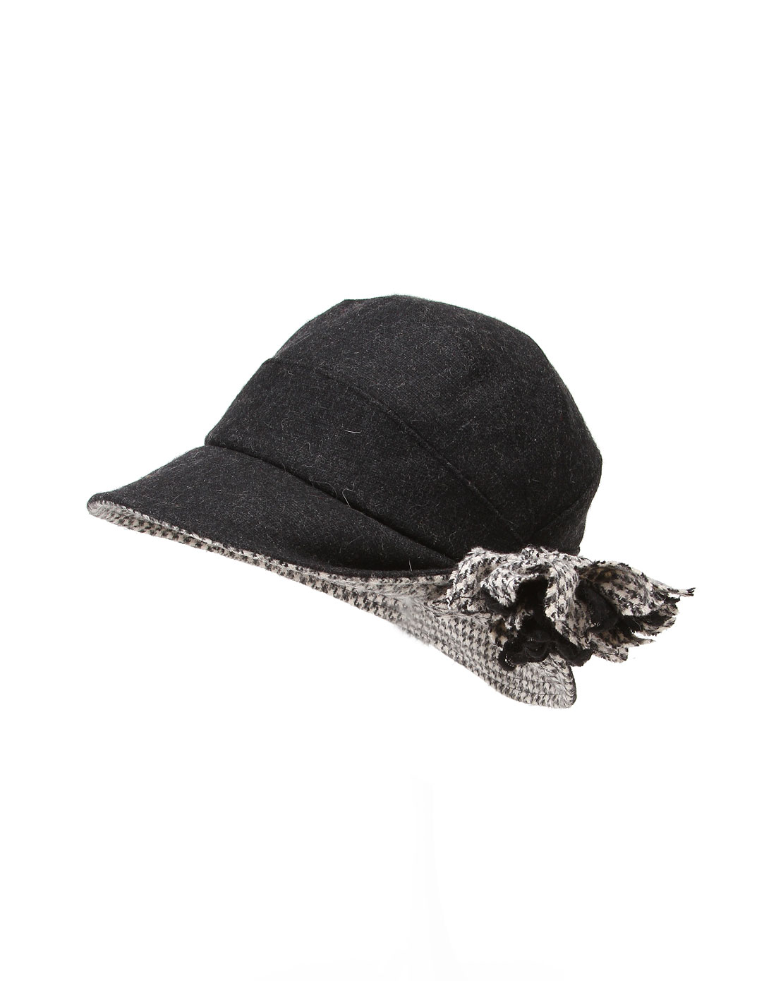 女款淑女深灰色小檐帽