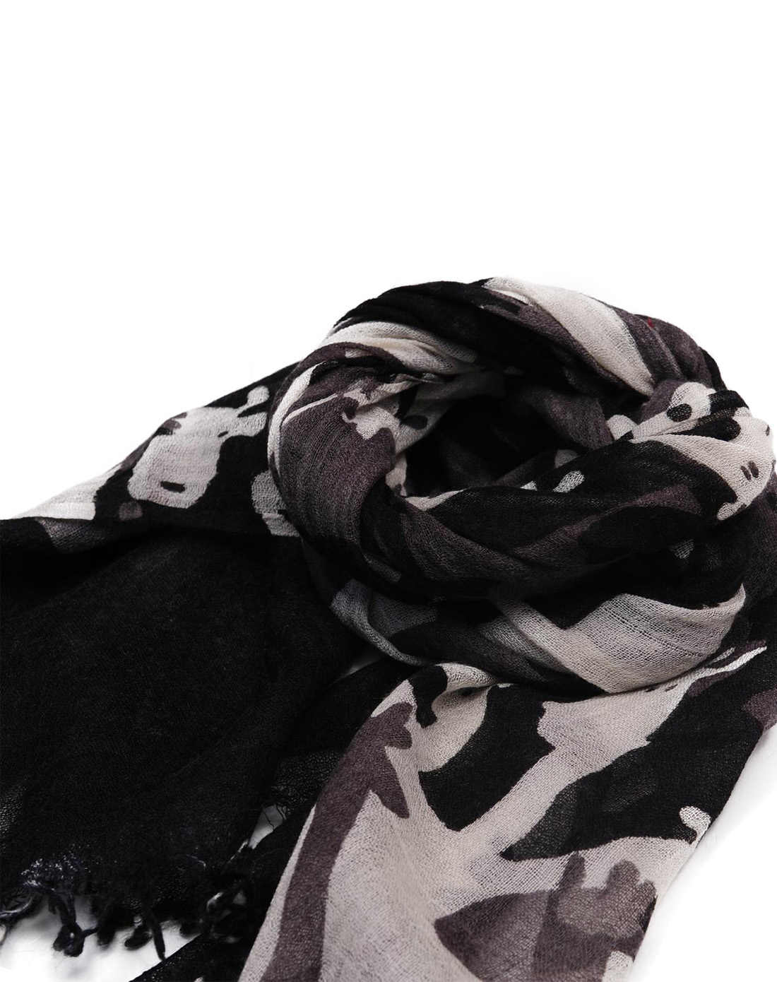 女款黑色长颈鹿可爱时尚围巾