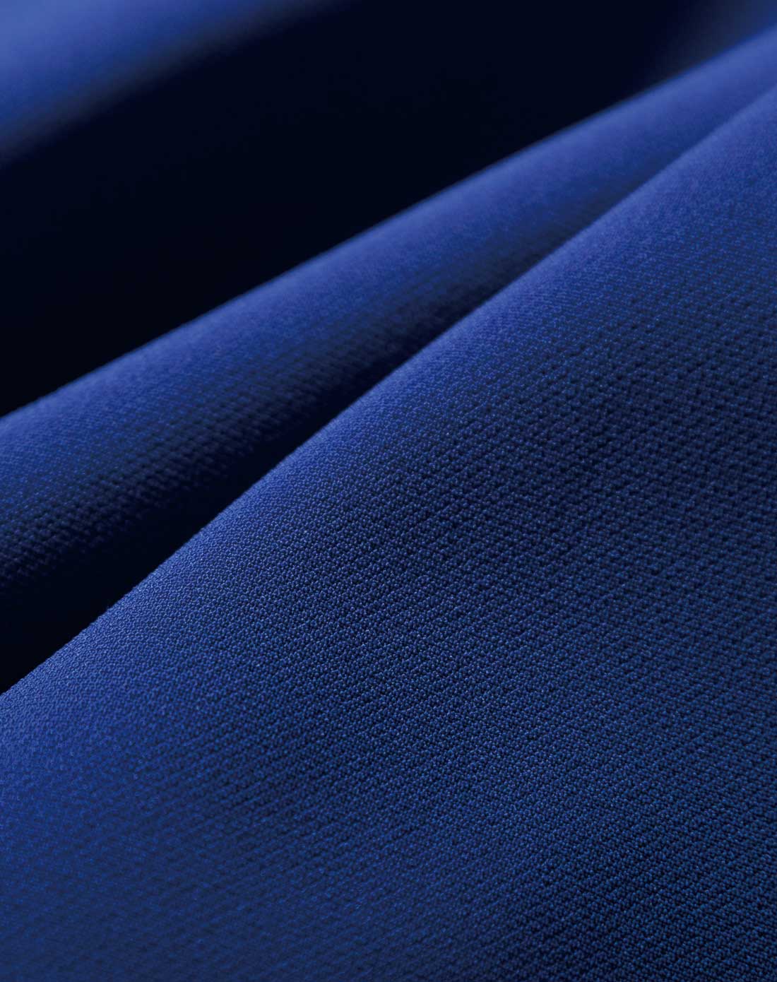 金蓝色长袖绣花宽腰封名媛花苞连衣裙