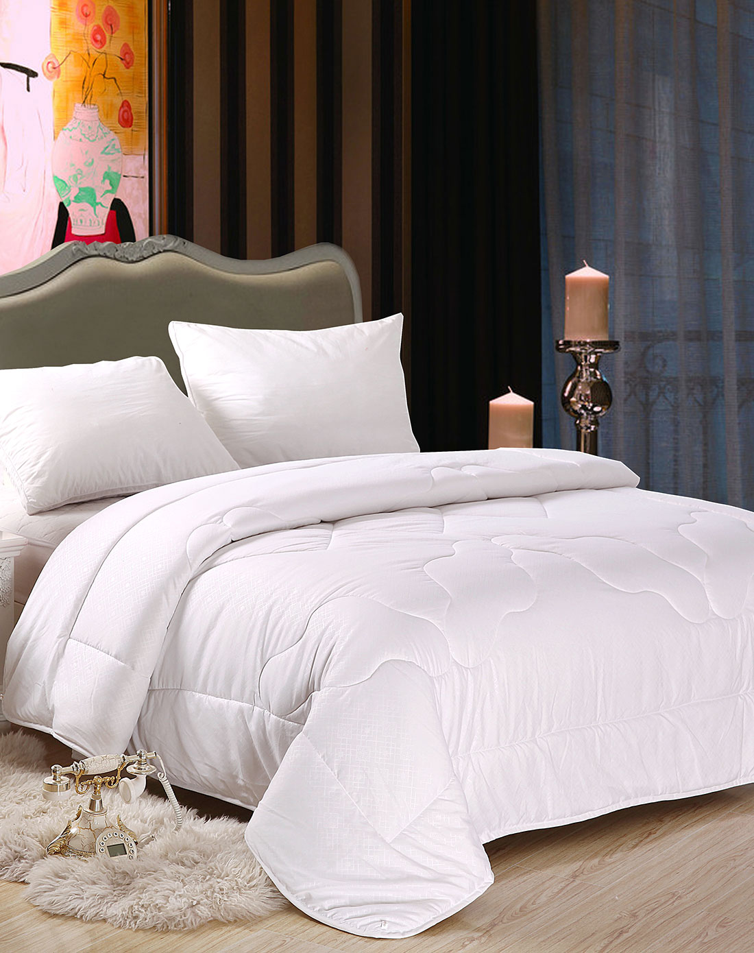 1.8m鸿运压花冬被220*240cm