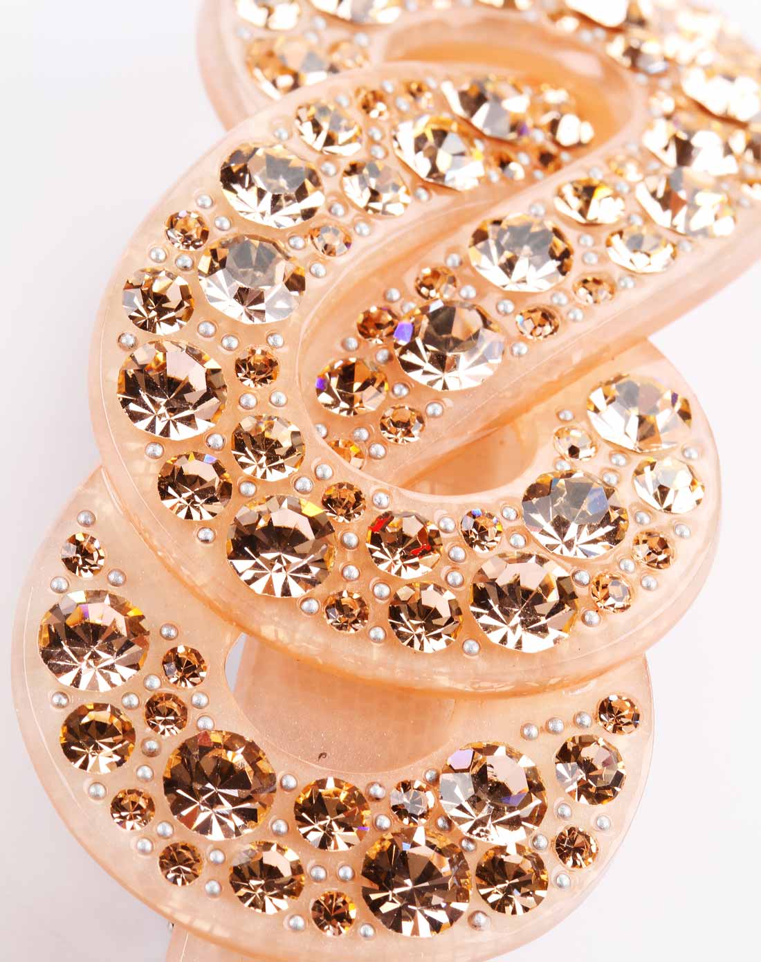 香槟色水晶发夹