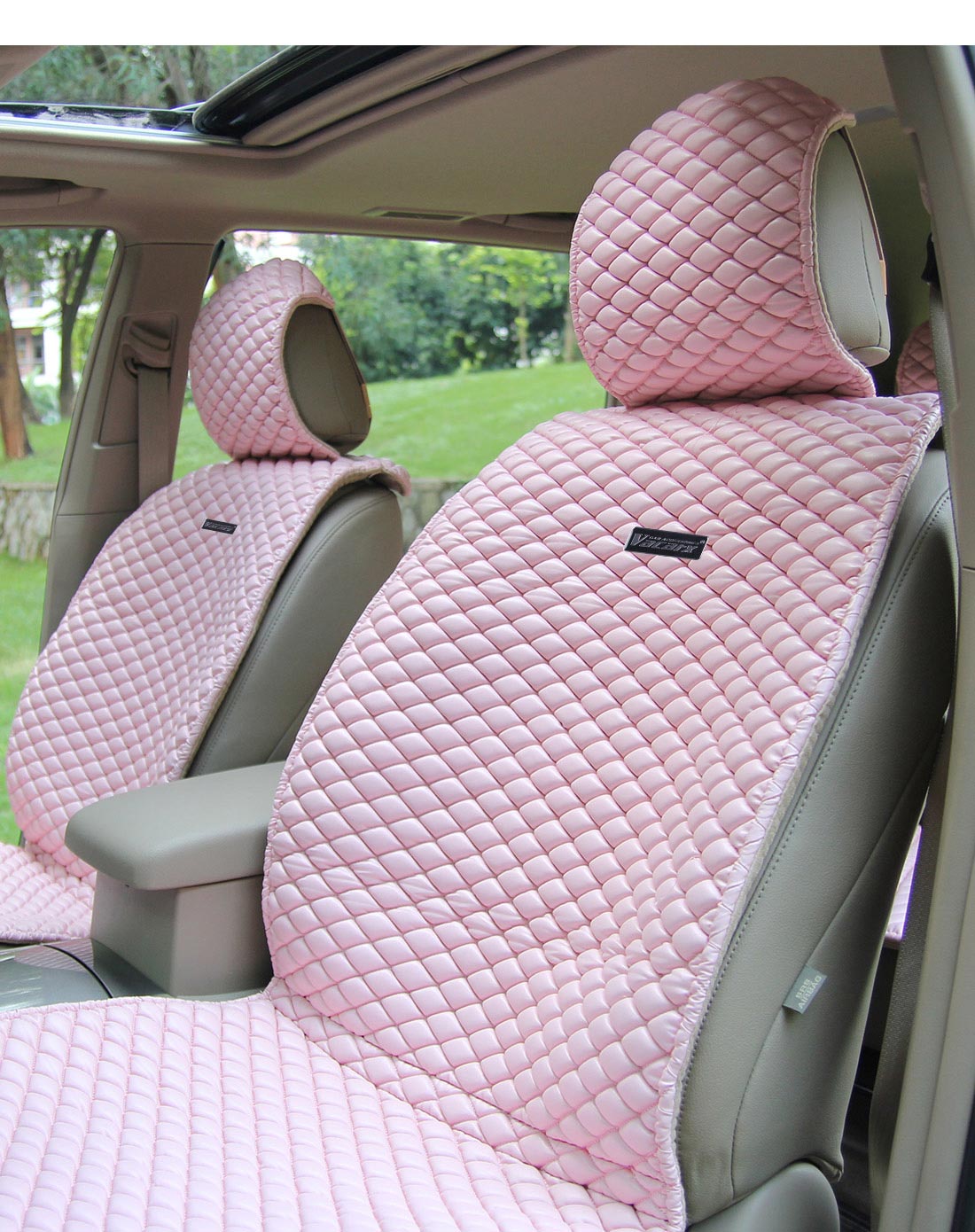 威卡司雅诗汽车四季座垫(粉色)